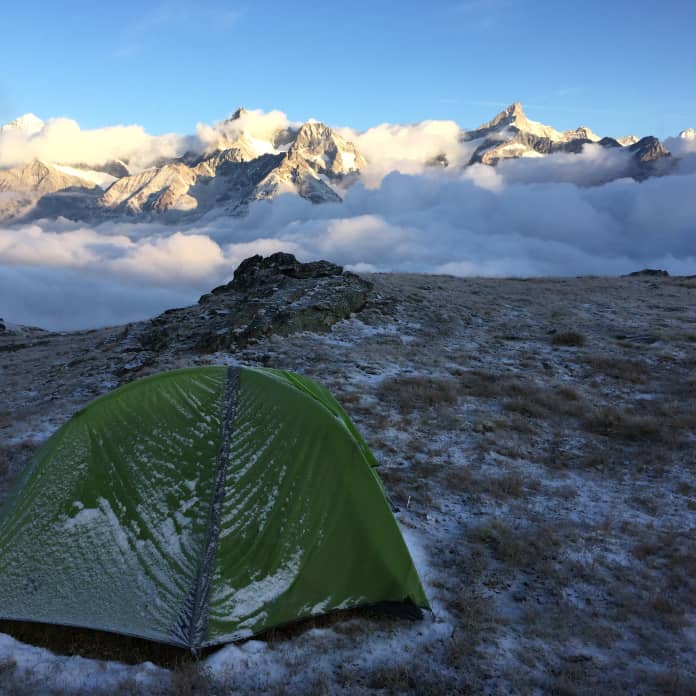 Experience Thomas Crauwels - Bivouac automnal face à la Couronne Impériale