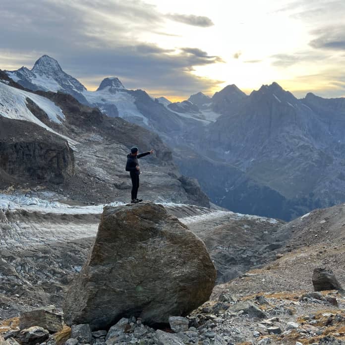 Experience Thomas Crauwels - Coucher de soleil sur les Alpes bernoises