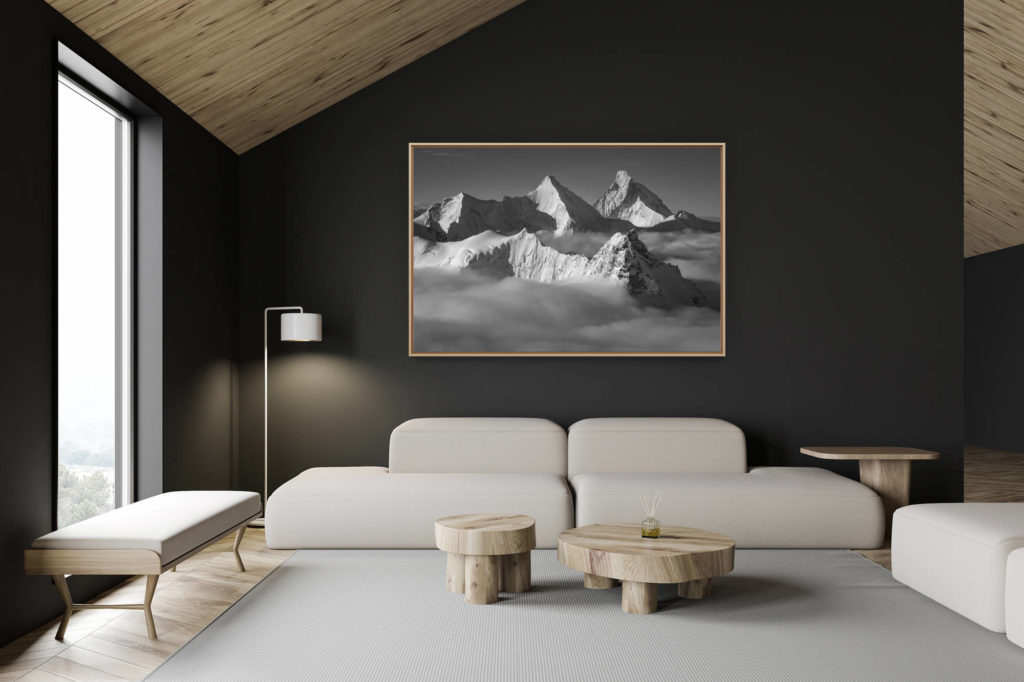 décoration chalet suisse - intérieur chalet suisse - photo montagne grand format -