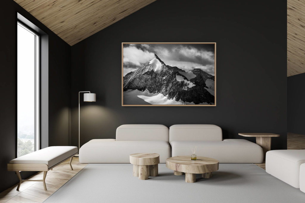 Dekoration Schweizer Chalet - Inneneinrichtung Schweizer Chalet - Bergfoto im Großformat - Foto Schweizer Alpen Val d&#039;Hérens - La Singla