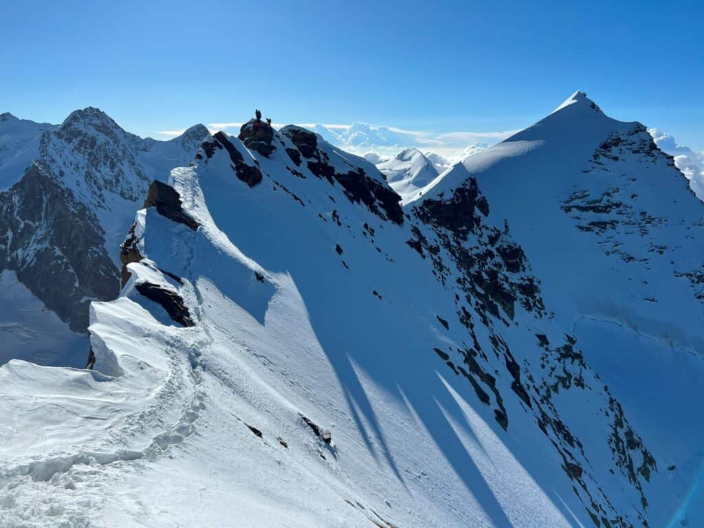 Vue sur le sommet de Lyskamm