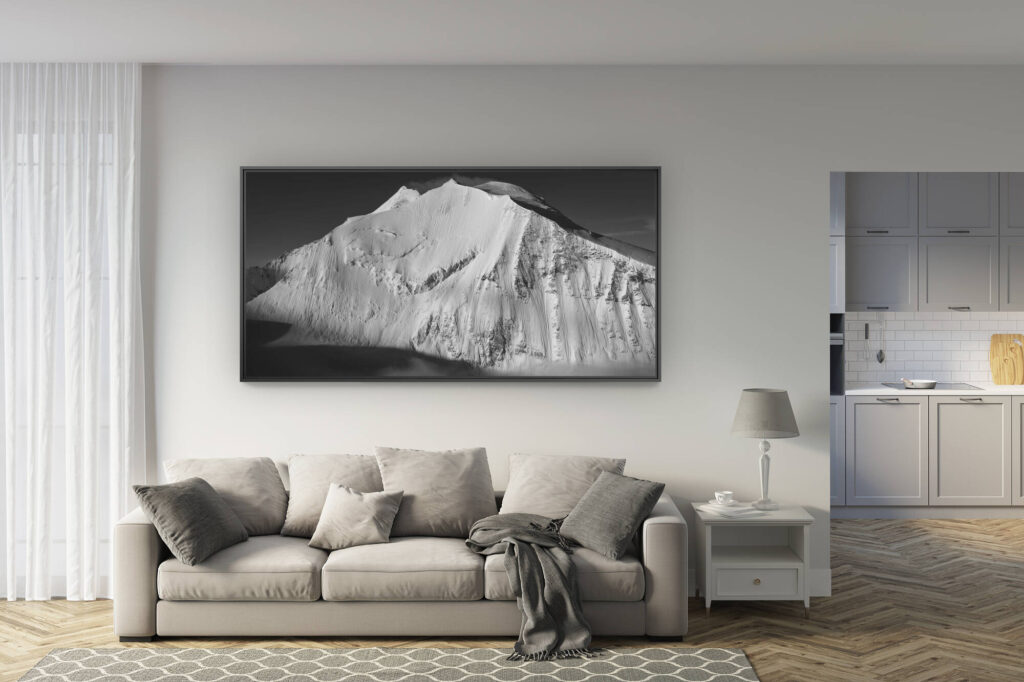 renovated living room - large mountain photo trend -