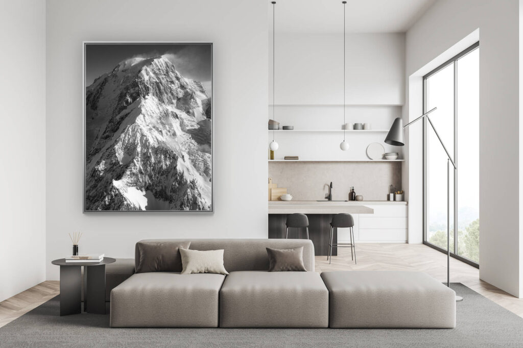 dekoration wohnzimmer schweiz modern - dekoration berg foto großformat - -.
