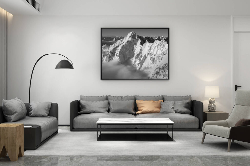 zeitgenössische salon dekoration schweiz - geschenk bergliebhaber schweiz -