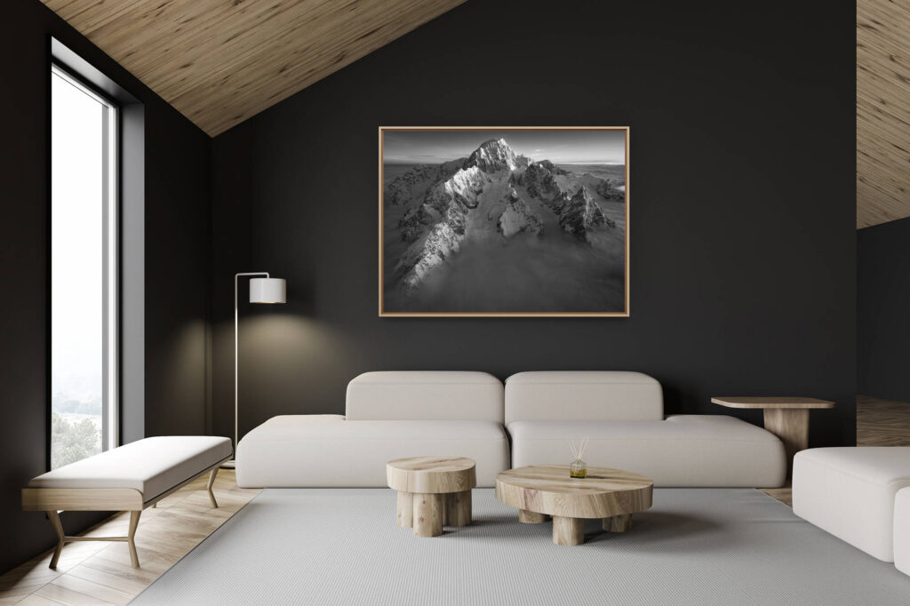 décoration chalet suisse - intérieur chalet suisse - photo montagne grand format -