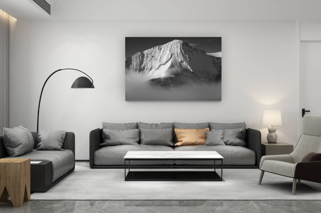décoration salon contemporain suisse - cadeau amoureux de montagne suisse -