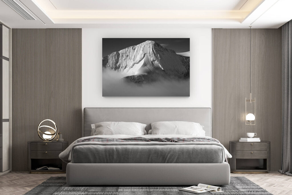 Wanddekoration Zimmer Design - Kauf eines großformatigen Bergfotos - -