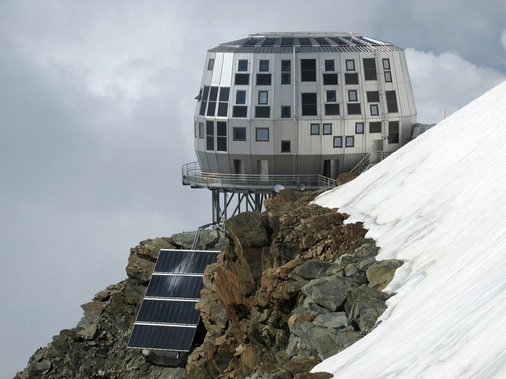 New Refuge du Goûter in the Mont Blanc massif