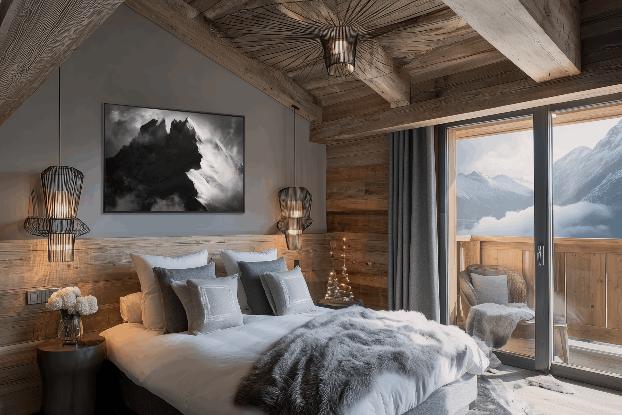 In the harmony of wood and silence, Dents du Midi extends the magic of the summits into the sweetness of rest.